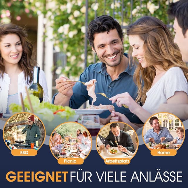 Detalle 1 de TAN REN Gold Besteck Set 6 Personen 36-teilig