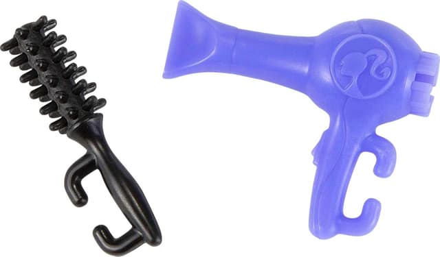 Detalle 2 de Barbie GTW36 Haartylistin-Puppe (ca. 30 cm) mit Zubehör – lila Haare, Geschenk für Kinder ab 3 Jahren