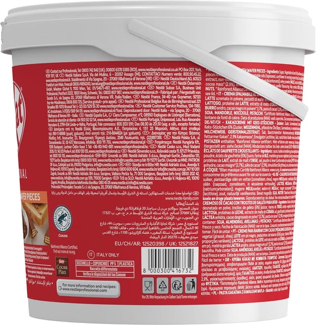 Thumbnail 14 de KITKAT Chocolate Untable con Galletas, Cubo 3kg 🍫