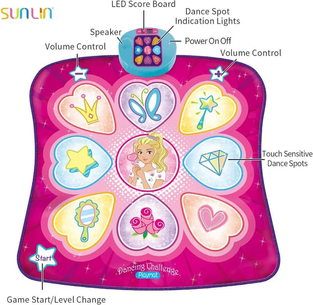 Thumbnail 1 de SUNLIN Dance Mat 3-Level Rhythm Game Pad 🕺
