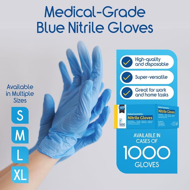 Detalle 2 de Inspire Nitrile Exam Gloves, 1000 count
