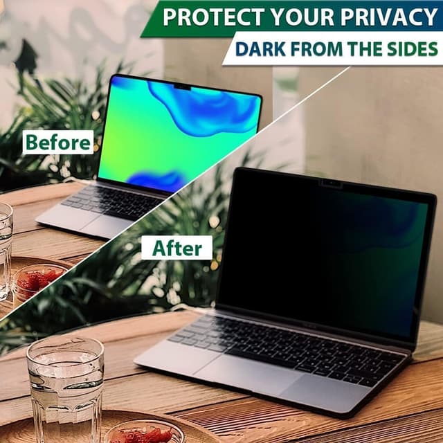 Thumbnail 3 de STARY Magnetischer Blickschutzfilter für MacBook Pro 14,2 Zoll (M1–M5, 2021–2026) mit Anti-Spy & Kamera-Schieber