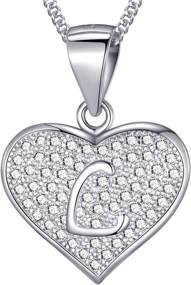 Detalle de Collana argento 925 MASADA iniziale cuore