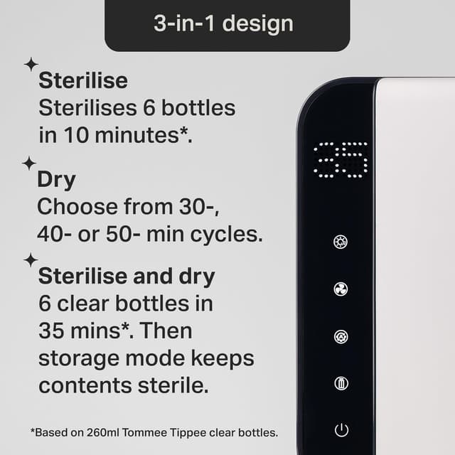 Thumbnail 5 de Tommee Tippee Ultra UV Steriliser 1 for Bottles