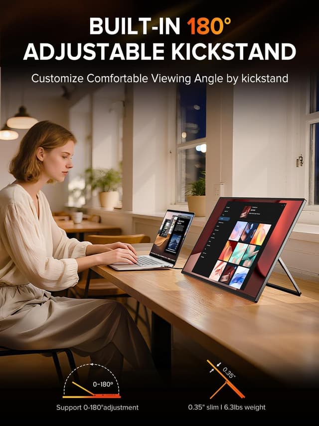 Detalle de UPERFECT 2K 240Hz Portable Monitor (24.5-inch QHD) with HDR, HDMI 2.1 & DP 1.4