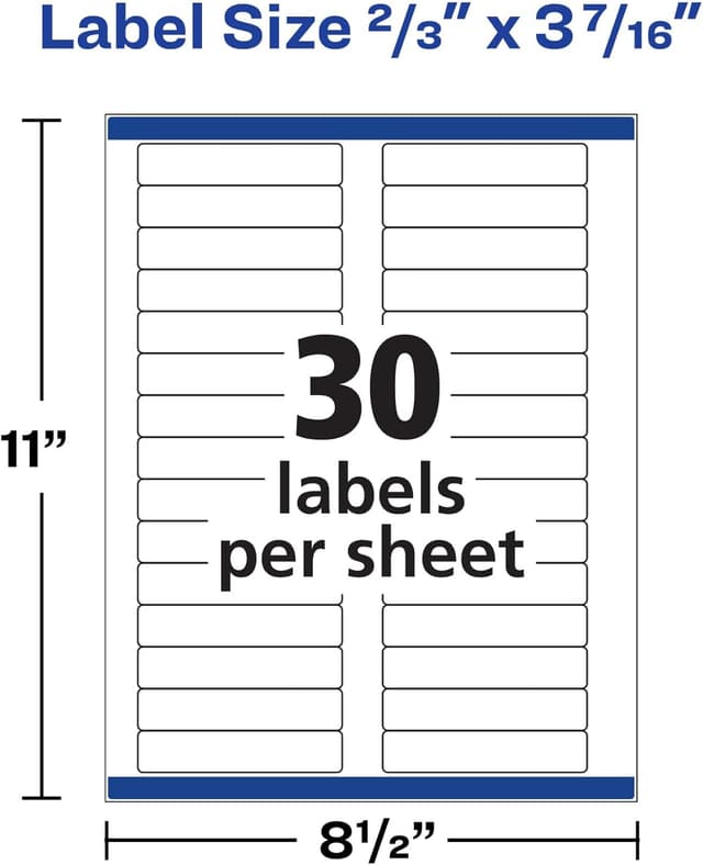 Thumbnail 4 de Avery 08366 File Folder Labels 750