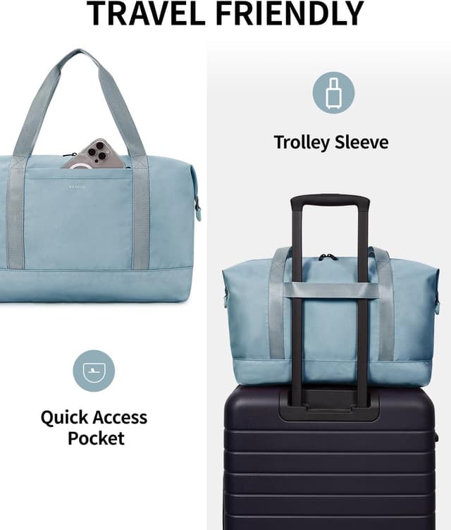 Thumbnail 6 de ECOHUB 20L Handgepäck Tasche 40×20×25 cm für Ryanair – faltbar mit abnehmbarer Nass-Tasche (Grau)