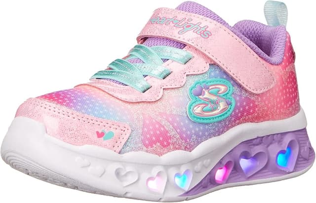 Thumbnail 4 de Skechers Flutter Heart Lights Niñas, Lavender, Talla 25 EU👟
