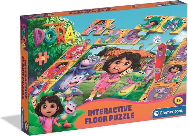 Detalle de Clementoni Quiz-Bodenpuzzle Dora 24 Teile