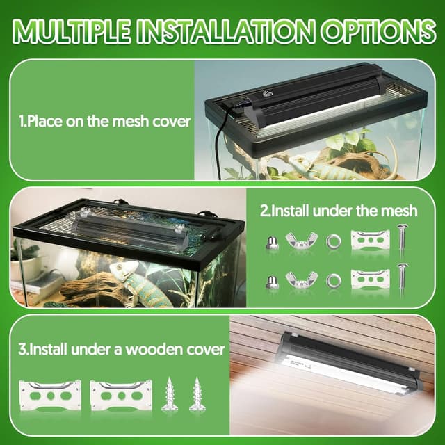 Thumbnail 5 de QZQ T5 UVB Reptile Light Fixture 8W 10.0 UVB