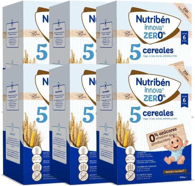 Thumbnail 5 de Nutribén innova ZERO 5 Cereales 500g 🌾 Bebés desde 6 meses