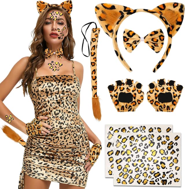 Imagen de Hifot 7 Pezzi Costume da Leopardato 🎭 en OfertitasTOP