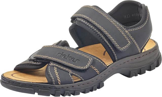 Detalle de Rieker Herren Sandalette braun