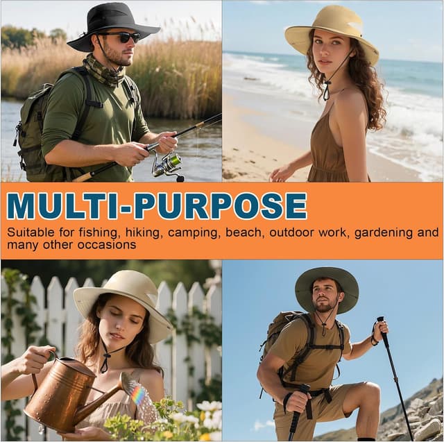 Thumbnail 6 de DRESHOW Damen Sonnenhut UV Schutz Krempe