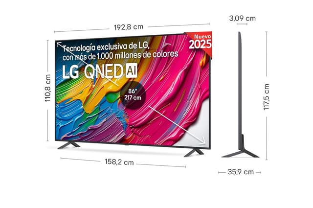 Detalle 2 de LG QNED QNED80 86" 4K 2025 Smart TV