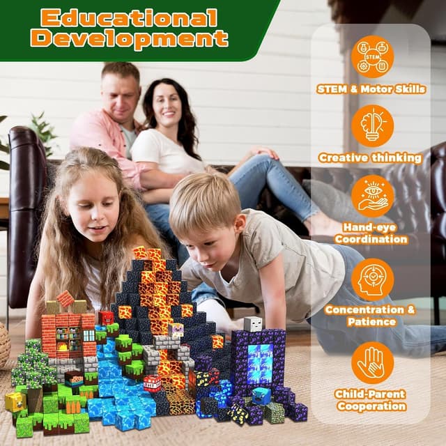 Thumbnail 4 de GraceDuck Magnetic Blocks Dark Light 150