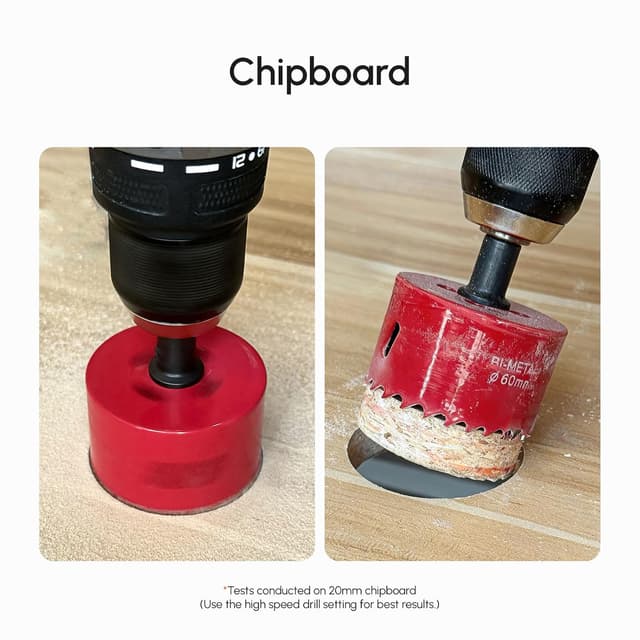 Detalle de DURI bi-metal hole saw set, 20mm-100mm