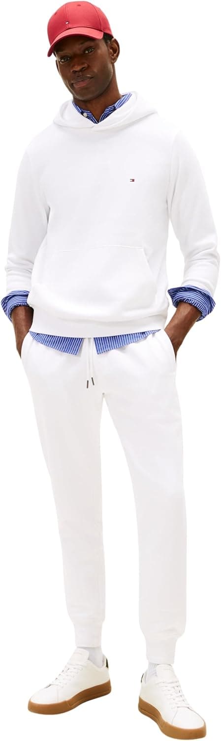 Detalle de Tommy Hilfiger Men’s Flag Logo Tracksuit with Hood (Two-Piece Set)