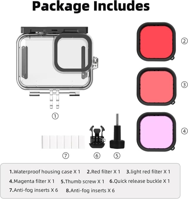 Detalle 2 de Boîtier étanche Hero13 Black 60 m