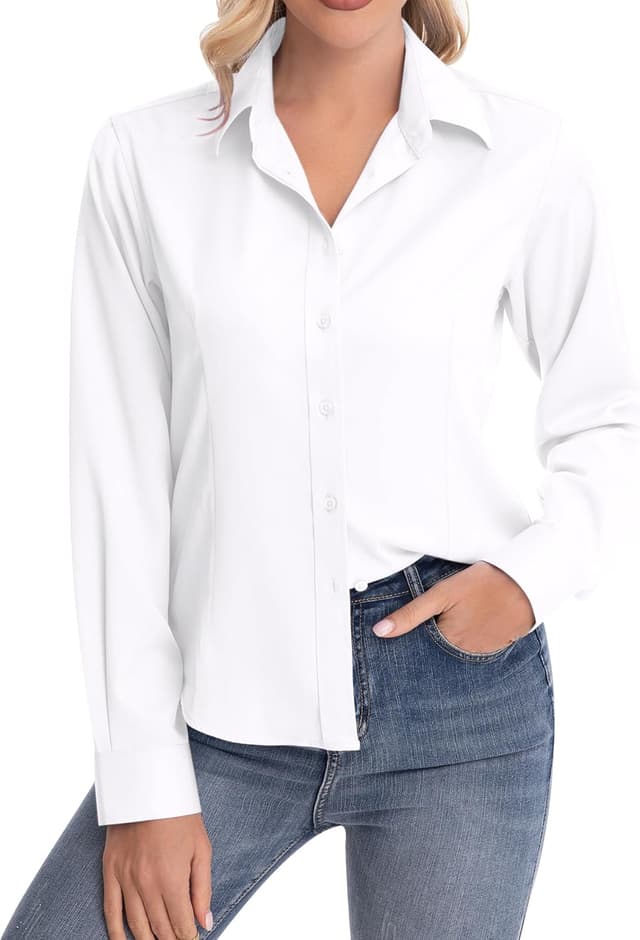 Detalle 2 de J.VER Bluse Damen Business 95% Polyester