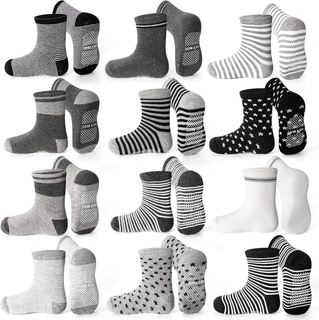 Imagen de ELUTONG Stoppersocken Kinder 12 Paar Antirutsch en OfertitasTOP