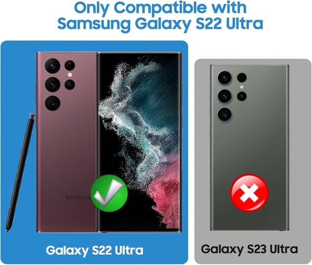 Thumbnail 6 de MAKAVO Matte Case for Galaxy S22 Ultra with MagSafe Compatibility (Black)