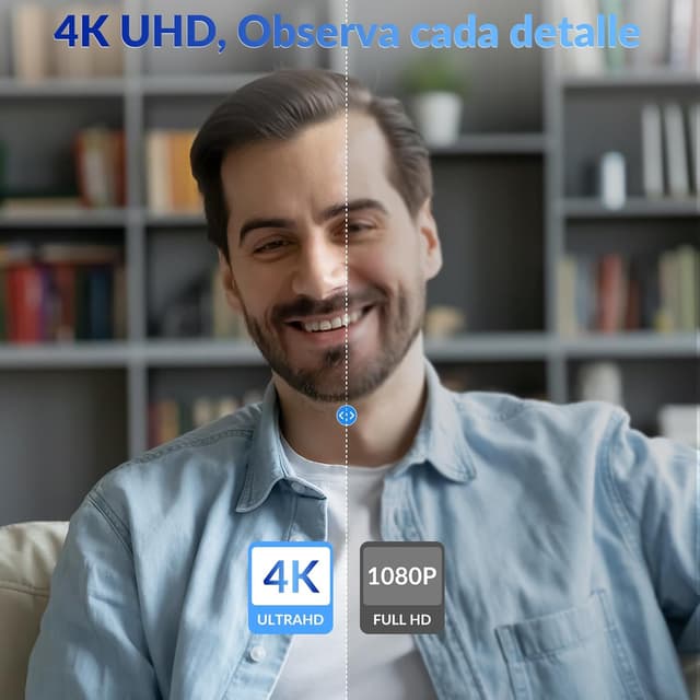 Detalle 2 de NEWORK Cámara Web 4K UHD con Micrófonos Duos y Privacidad 🎥
