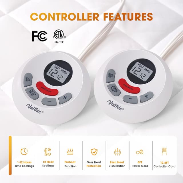 Thumbnail 1 de Heated Mattress Pad Queen Size 60"x80"