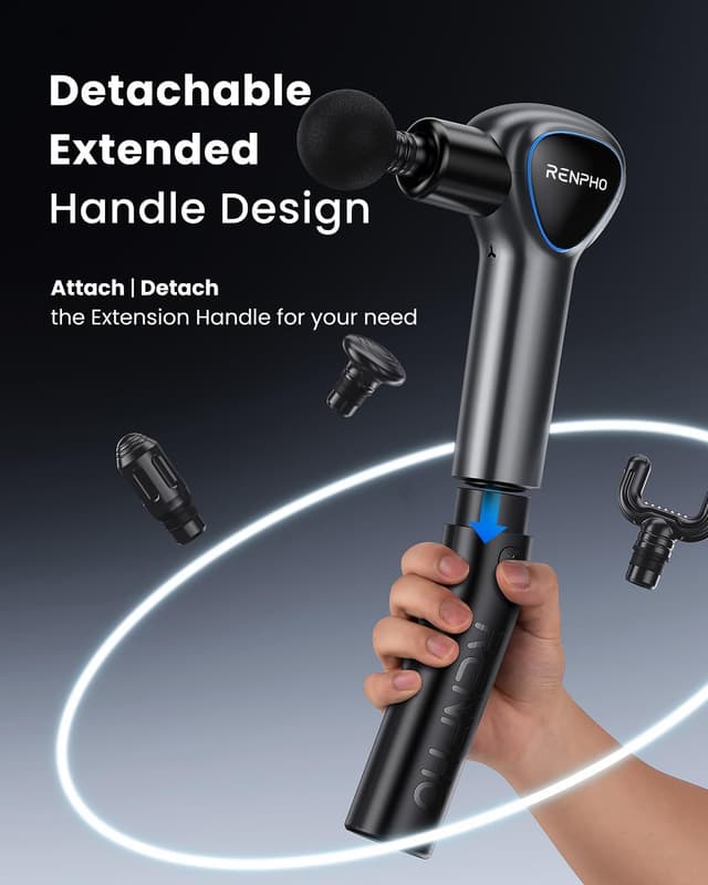 Thumbnail 1 de Renpho Reach Pistola de Masaje Profesional con LED 💆