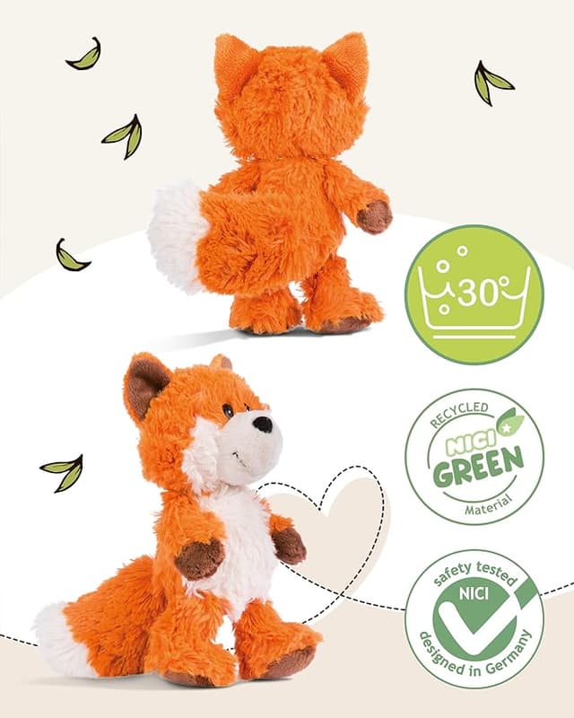 Detalle 1 de Nici peluche zorro Fridalie 25cm naranja: juguete suave para abrazar