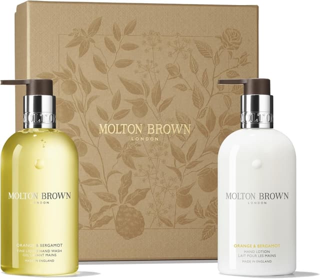 Detalle de Molton Brown Orange & Bergamot hand care set 2 x 300 ml