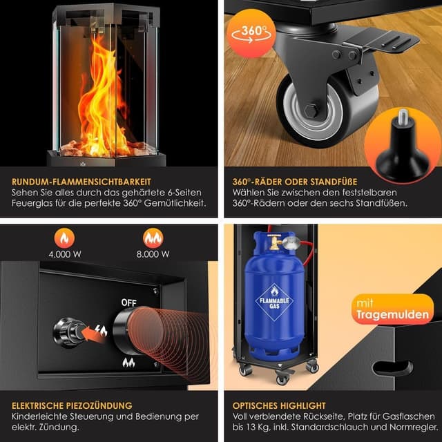 Detalle de KESSER Gasheizstrahler 4/8 kW