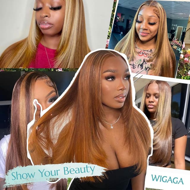Thumbnail 5 de Honey Blonde 13x4 HD Lace Front Wig 26"