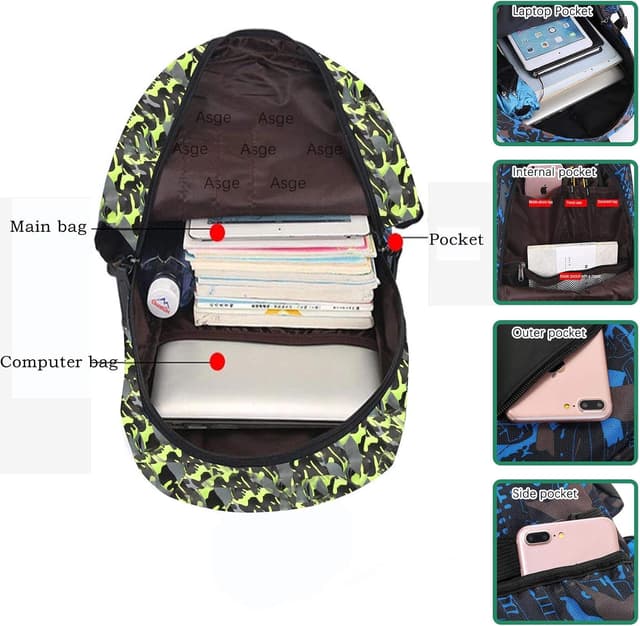 Thumbnail 5 de Asge Schulrucksack Reflektierend