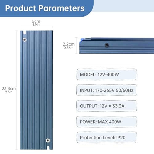Thumbnail 4 de YOODI Transformador 220V a 12V 400W para Tiras LED 💡