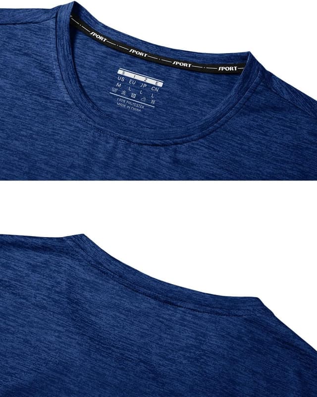 Detalle 1 de T-shirt de course KEFITEVD pour femme : polyester respirant à col rond