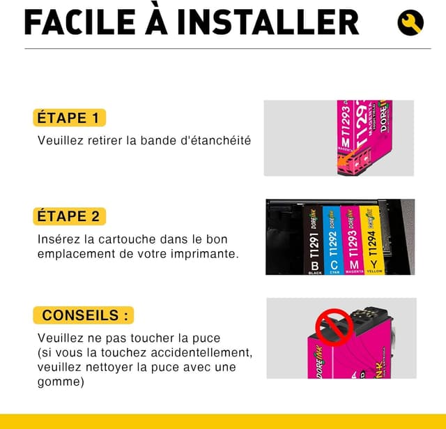 Detalle 2 de DOREINK T1295 129XL, multipack compatible