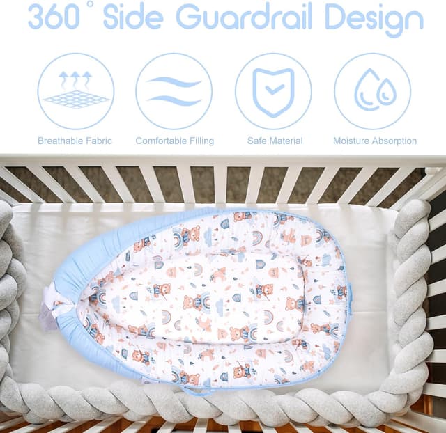 Detalle de YGJT Baby Nest Pod 0–12 months baby lounger