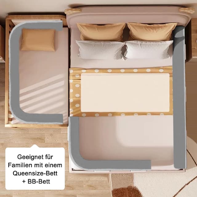 Thumbnail 6 de LZQ LZQ Bettgitter Grau 150 cm