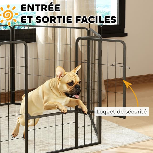Thumbnail 3 de PawHut Parc pour Chien 6 Panneaux Modulable et Pliable