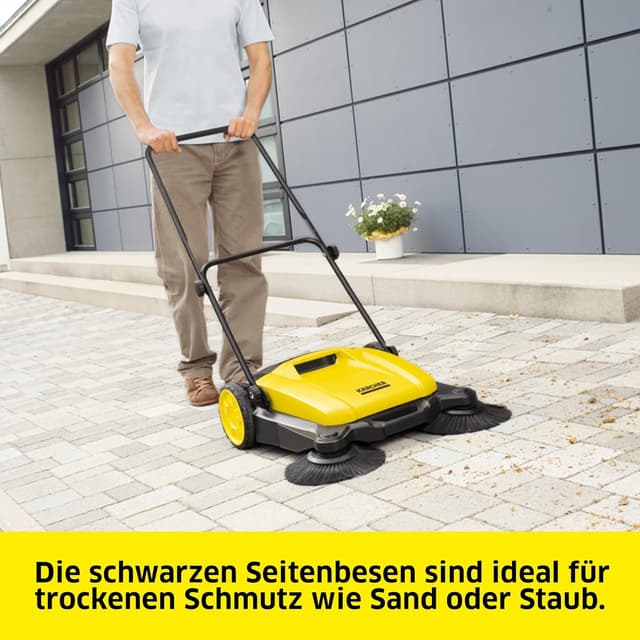 Detalle de Kärcher Kehrmaschine S 3 Twin 2-in-1 – 650 mm Arbeitsbreite, 16 l Kehrgutbehälter
