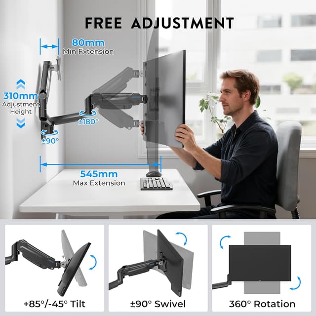 Thumbnail 1 de BONTEC Monitor Wall Mount 13–32in