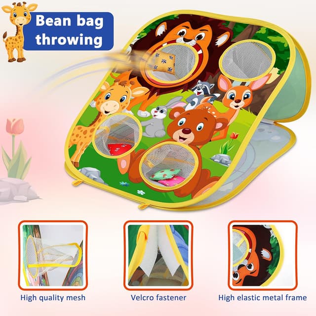 Detalle 2 de Animal Bean Bag Toss Game for Kids Ages 3–6