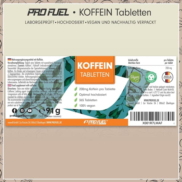 Thumbnail 5 de Koffeintabletten 365x 200 mg