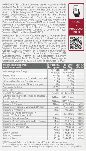 Detalle de Iraltone AGA Plus - Suplemento Capilar 2x60 Cápsulas 💊