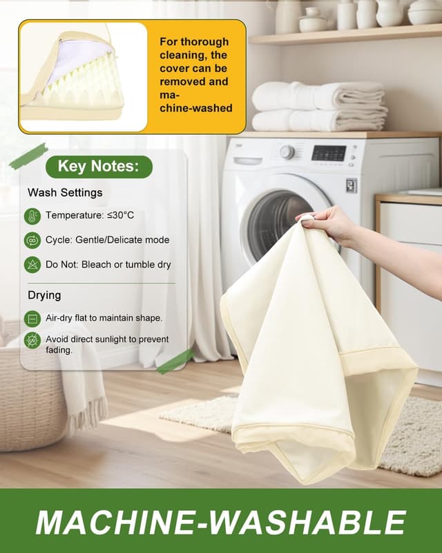 Detalle 2 de Favodormir Waterproof Dog Bed for Crate with 7cm Orthopedic Foam Mattress (88x55x7cm) – Beige