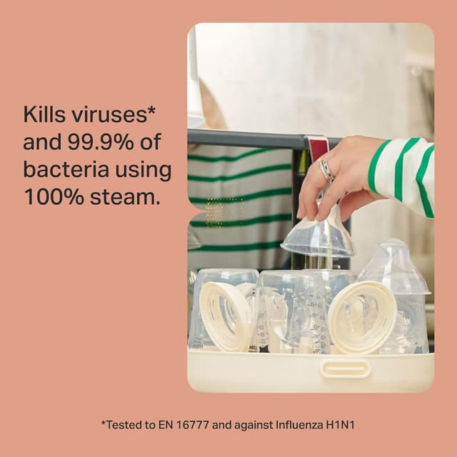 Detalle 2 de Tommee Tippee microwave steam steriliser 4-minute cycle