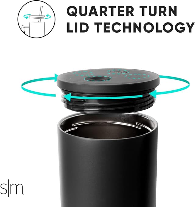 Detalle de Simple Modern Officially Licensed NBA 30oz Tumbler (Flip Lid + Straws) — Trek Collection