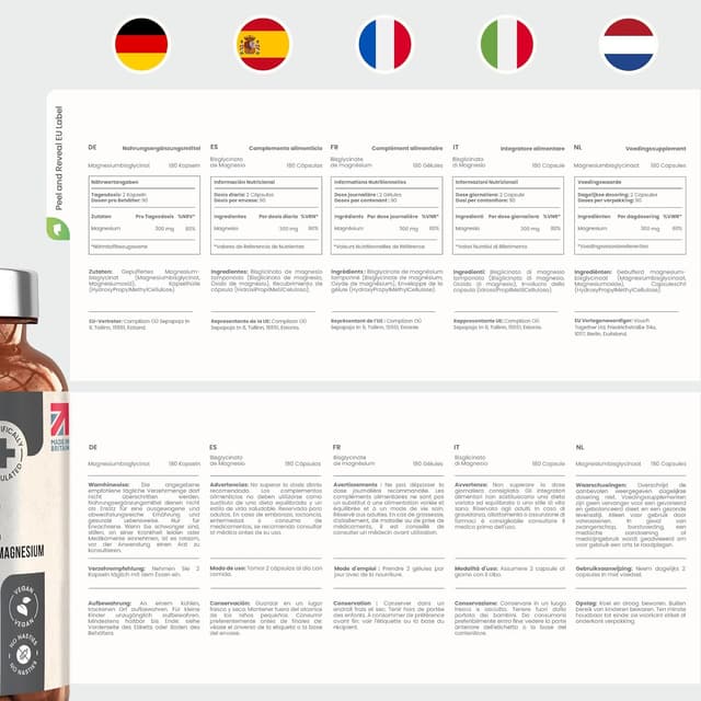 Thumbnail 6 de VitaBright Magnesium Glycinat 300mg 180 Kapseln