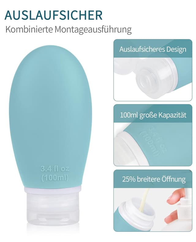 Detalle de Opret Reiseflaschen Set TSA 100 ml